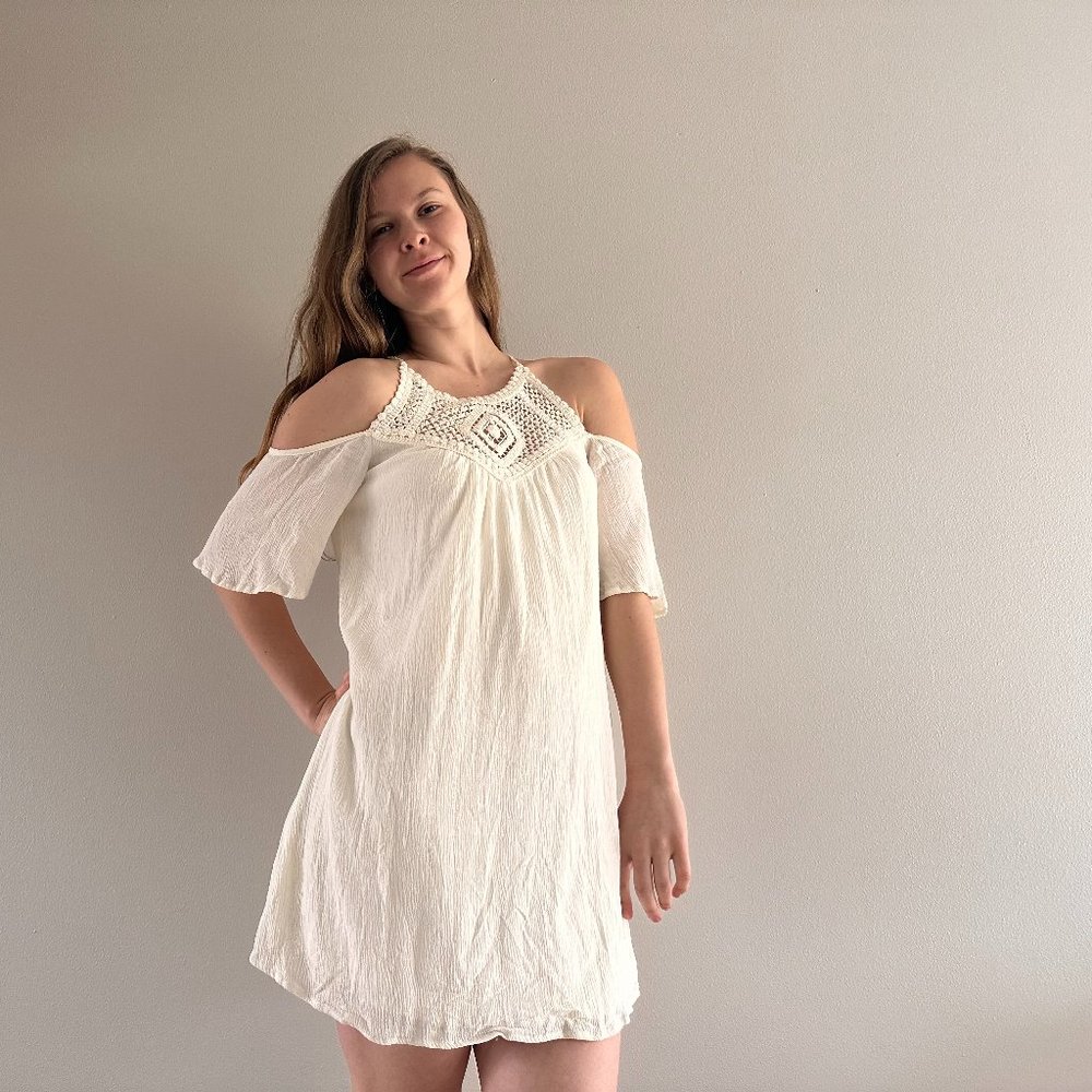 Macrame Off Shoulder Dress